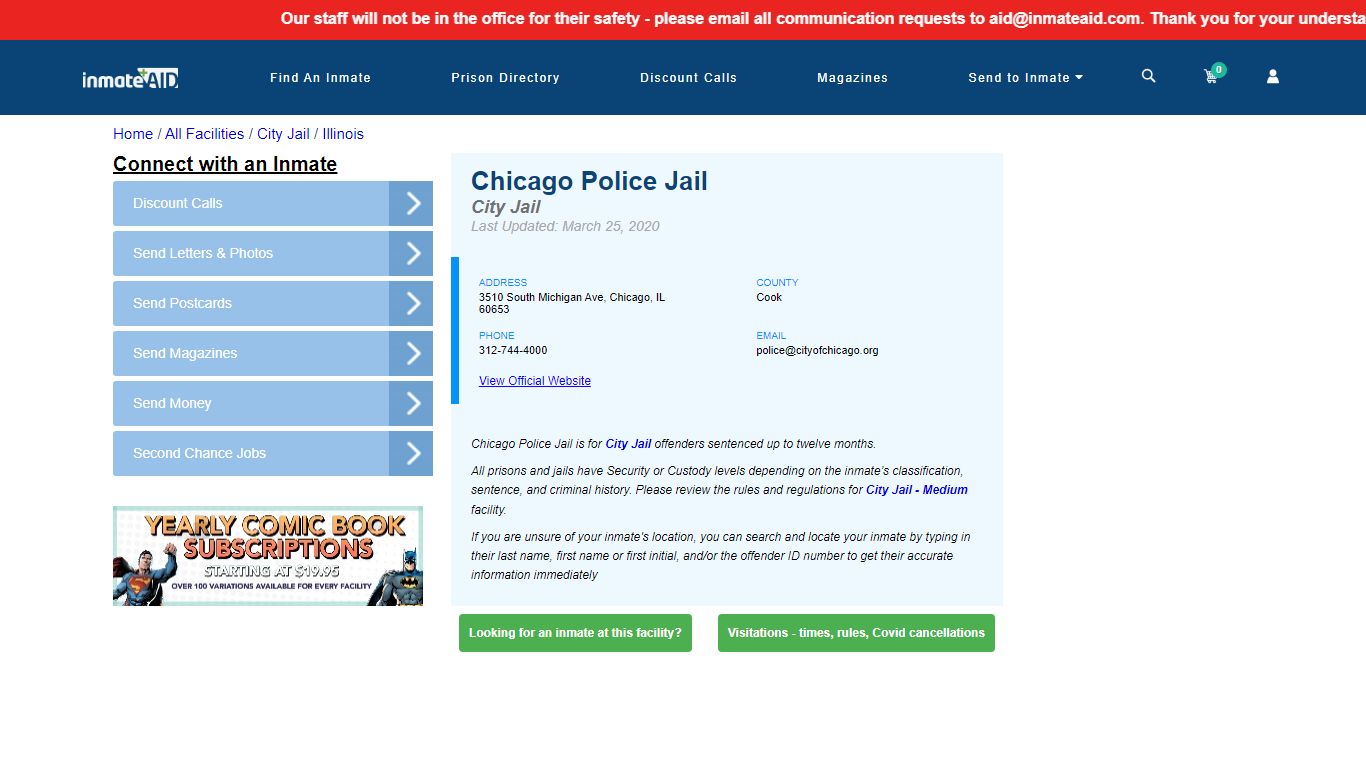 Chicago Police Jail | Inmate Locator